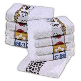 10 Toalhas de Louça Copa LAUNE HAUS Guardanapos Atoalhado Gourmet Grosso 500g/m² Alta Capacidade de Absorção e Usa Para Decorar