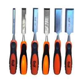 6 Formão Aço Carpintaria Marcenaria 10 19 22 25 32 E 38mm