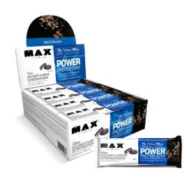 Barra de Proteína Max Titanium Proteína Power Protein Bar 41g Display Com 12 Unid Sabor Cookies