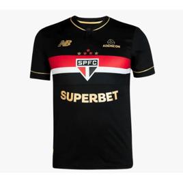 Camisa São Paulo Preta Original 2025/26 Personalizada