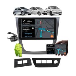 Central Multimídia Android 9" E-Tech para Gol Voyage Saveiro G5 + Câmera Ré