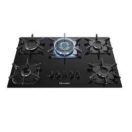 Cooktop 5 Bocas com Queimador Tripla Chama Mueller Bivolt Preto Preto
