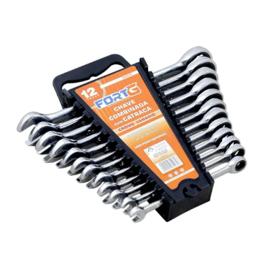 Jogo De Chave Combinada Com Catraca 12 Peças FortG Pro 8-19mm