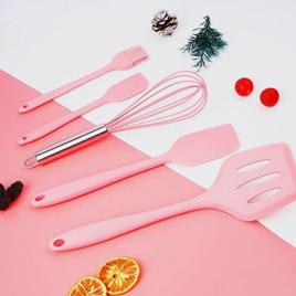 Jogo De Cozinha Kit5 Peças Utensílios De Cozinha Em Silicone