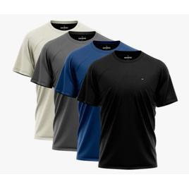Kit 4 Camiseta Dry-fit Sandrini Masculina Academia Caminhada