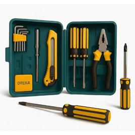 Kit Ferramentas Manuais Com Maleta Organizadora