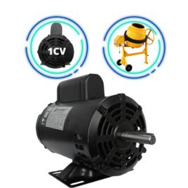 Motor Elétrico Monofásico Betoneira 1CV 1700RPM Bivolt