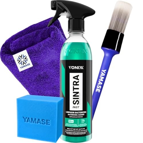 Sintra Fast Limpador Bactericida Multiação Limpeza Geral Automotiva Pincel de Limpeza Pano Toalha Microfibra