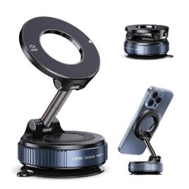 Suporte Celular Carro Magnético Rotativo 360dobrável Ventosa Preto