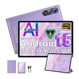 Tablet Android 15 10" 30GB + 64GB Com Capa